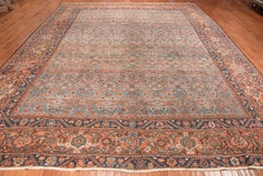 Nice Blue Antique Mahal Rug
