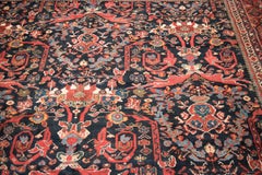 Antique Mostafi Designed Navy Mahal Carpet