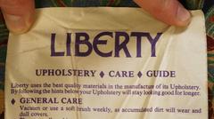 Stunning Liberty London Classic English Sofa Ianthe Linen Union Fabric Rare Find