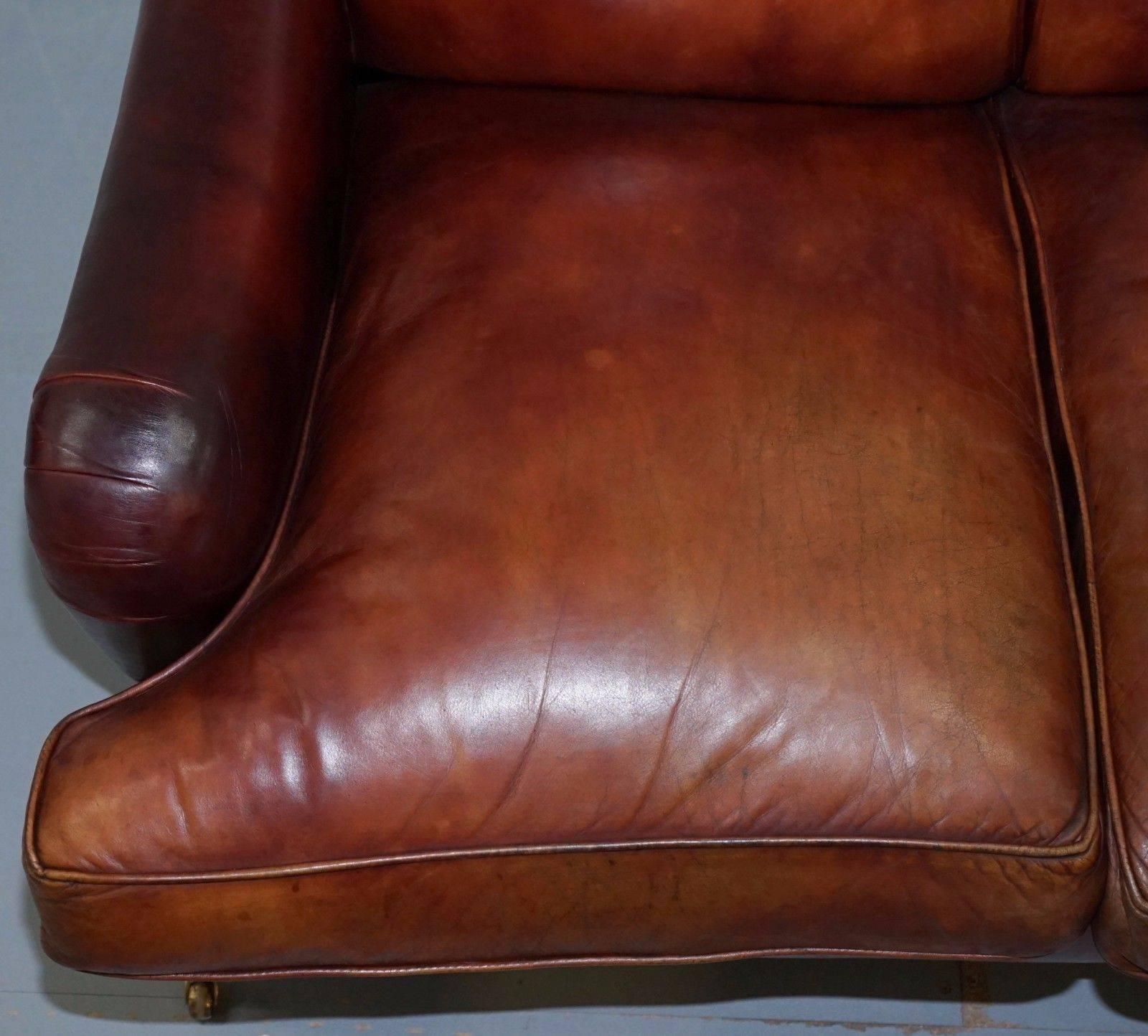 george smith leather sofa