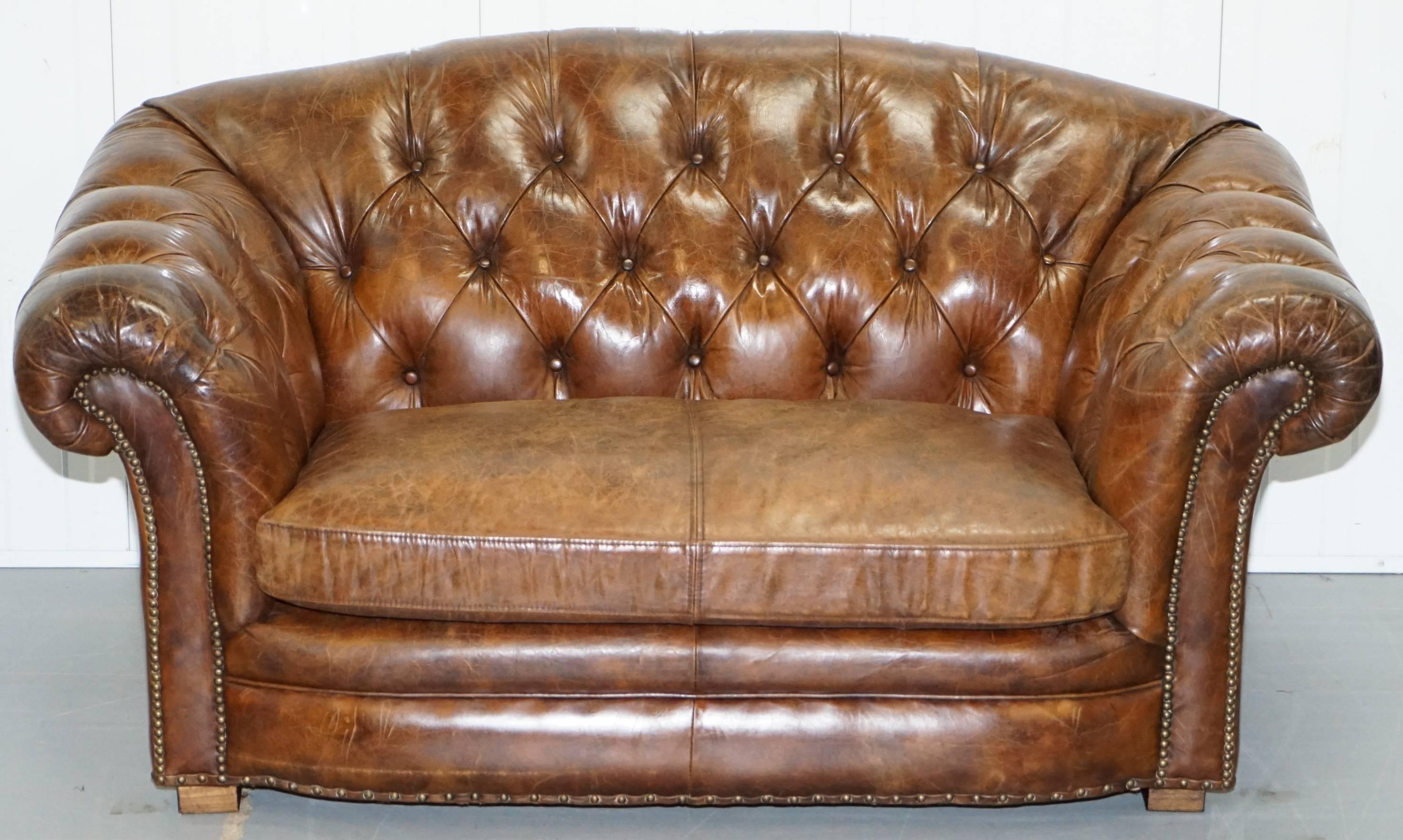 Wimbledon-Furniture

Wimbledon-Furniture is delighted to offer for auction this lovely vintage Heritage aged brown leather Halo two seater Chesterfield club sofa

Please note the delivery fee listed is just a guide, for an accurate quote please