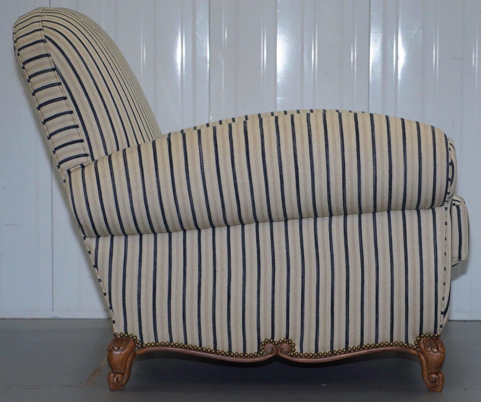 American Ralph Lauren Marseilles Club Armchair over Sized Handmade Lovely Find