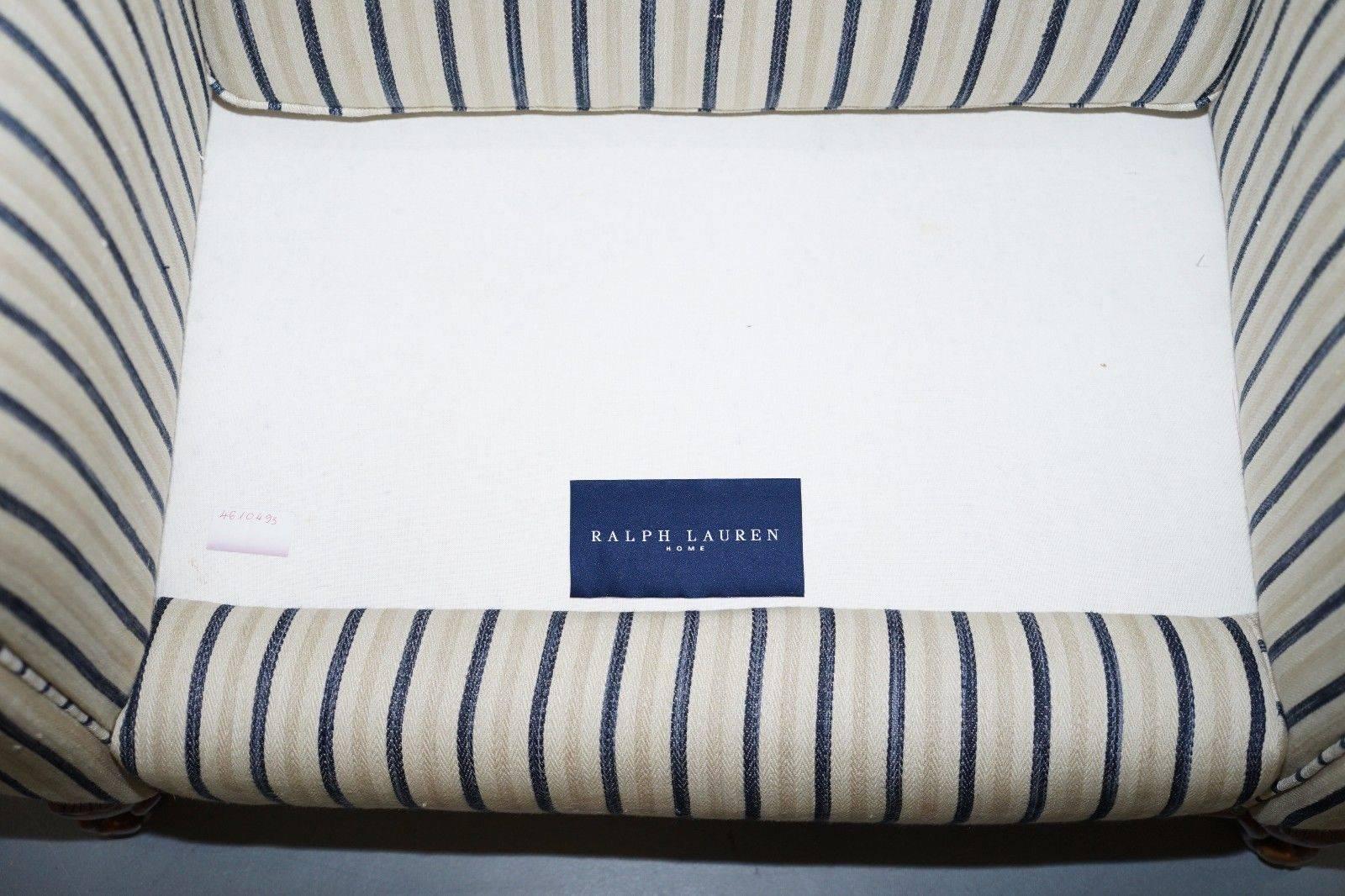 Ralph Lauren Marseilles Club Armchair over Sized Handmade Lovely Find 2