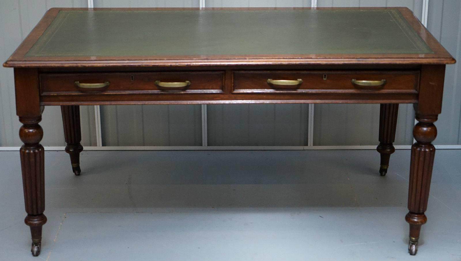 Antique & Vintage furniture Wimbledon

We are delighted to offer for sale this lovely antique Walnut Gillows writing table partner desk with leather writing surface

Please note the delivery fee listed is just a guide, for an accurate quote please
