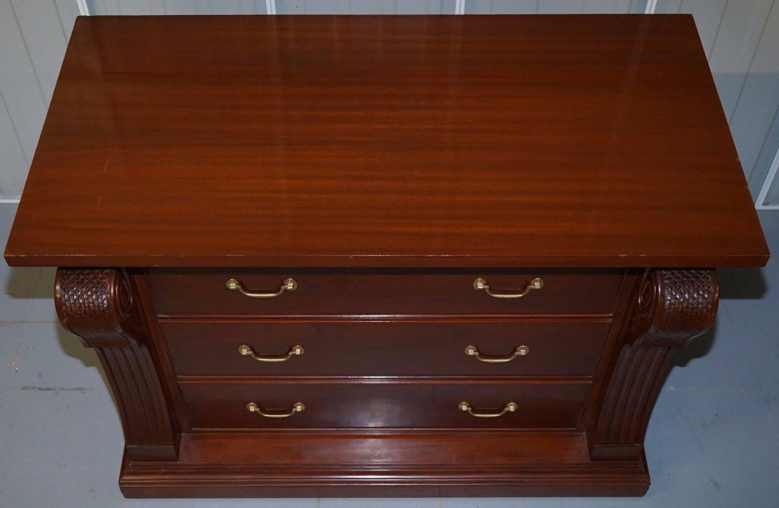Pair of Huge Regency Style Mahogany Chest of Drawers 3