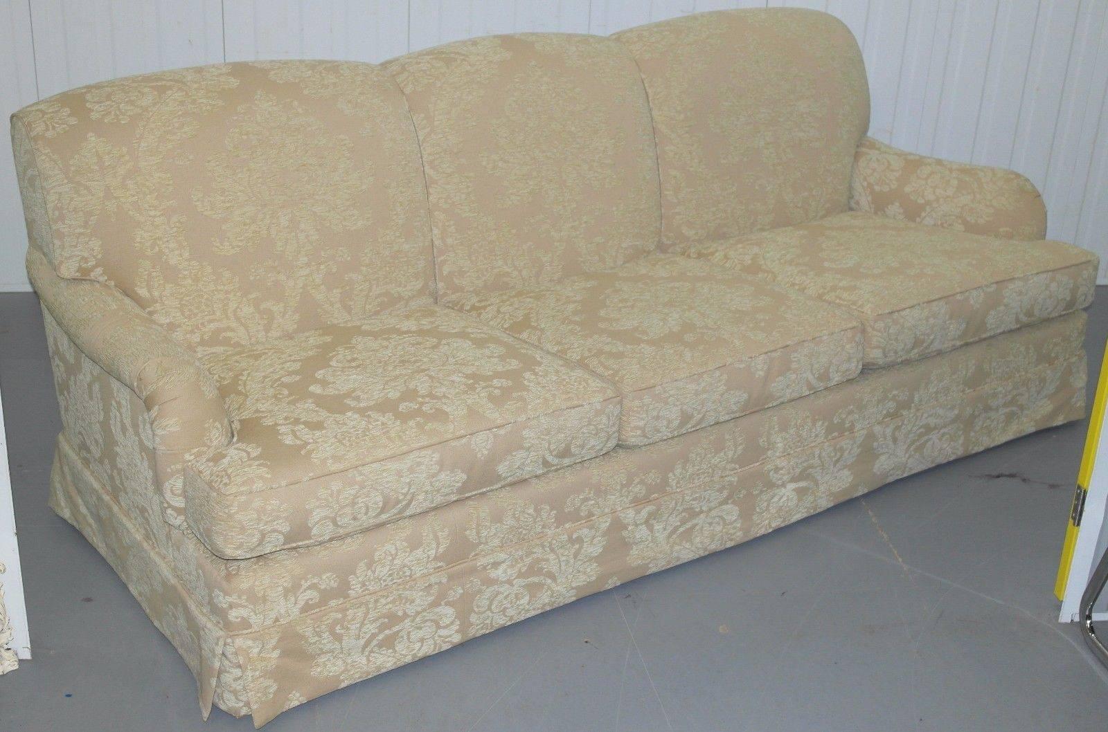 We are delighted to offer for sale this stunning Beaumont and Fletcher Howard form Brooke three seater sofa upholstered with stunning Damask fabric 

The breakdown of the cost is as follows
Sofa frame without upholstery £6350
19 meters of fabric
