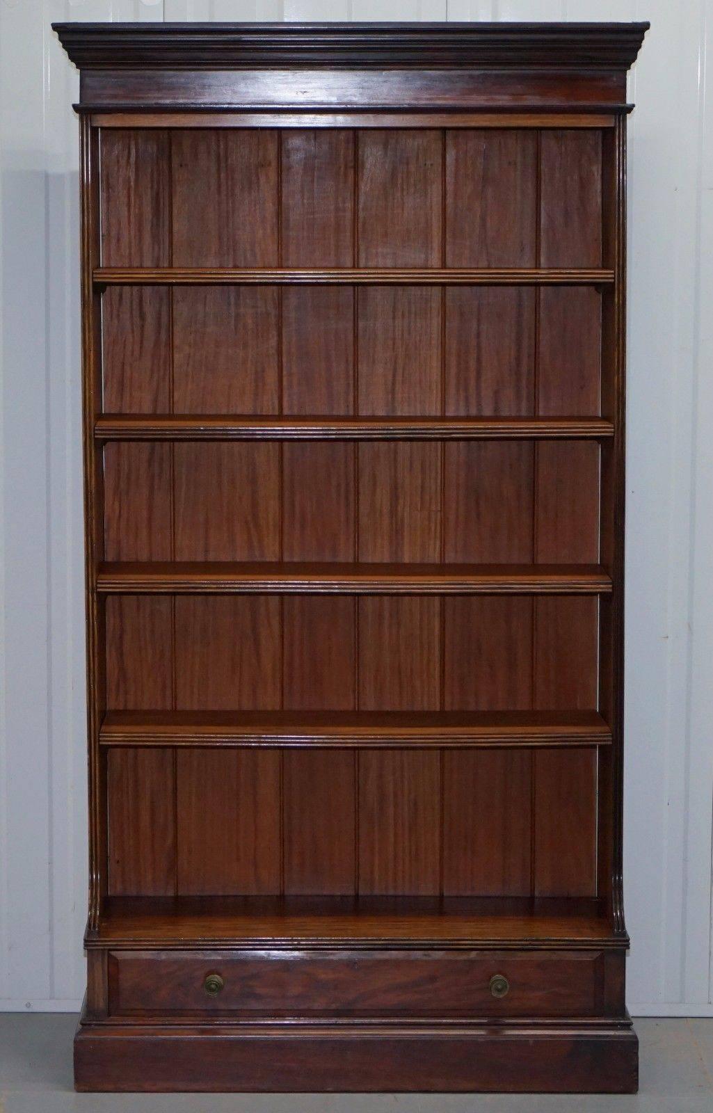 Original Druce and Co Ltd Baker Street Victorian Mahogany Bookcase with