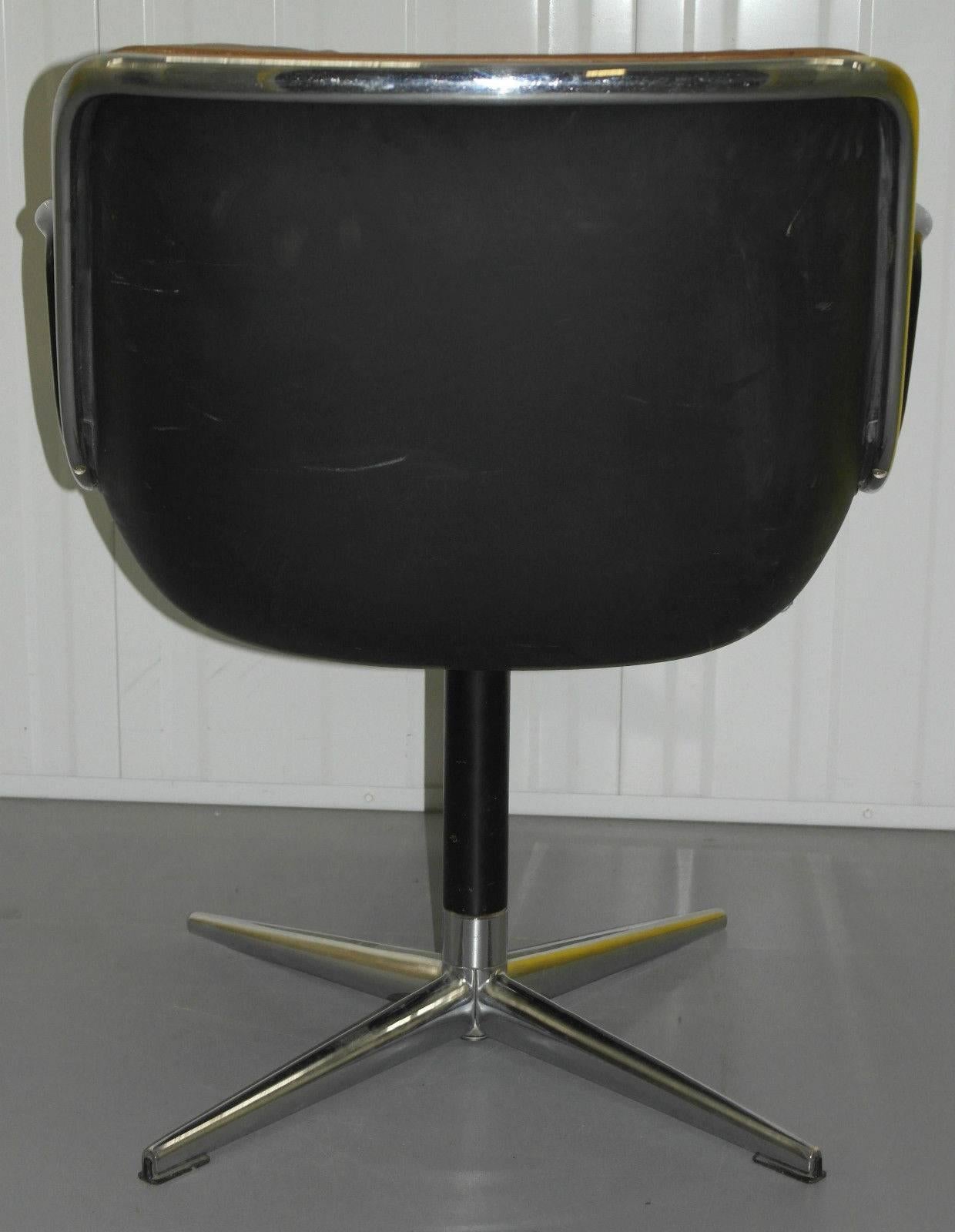 Hand-Crafted Original 1963 Knoll Charles Pollock Executive Chair with All Original Labels