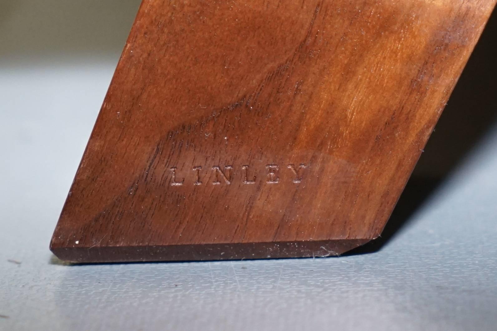 Rare David Linley Dunwick Velvet Upholstered Walnut Framed Sofa Exceptional Find 1