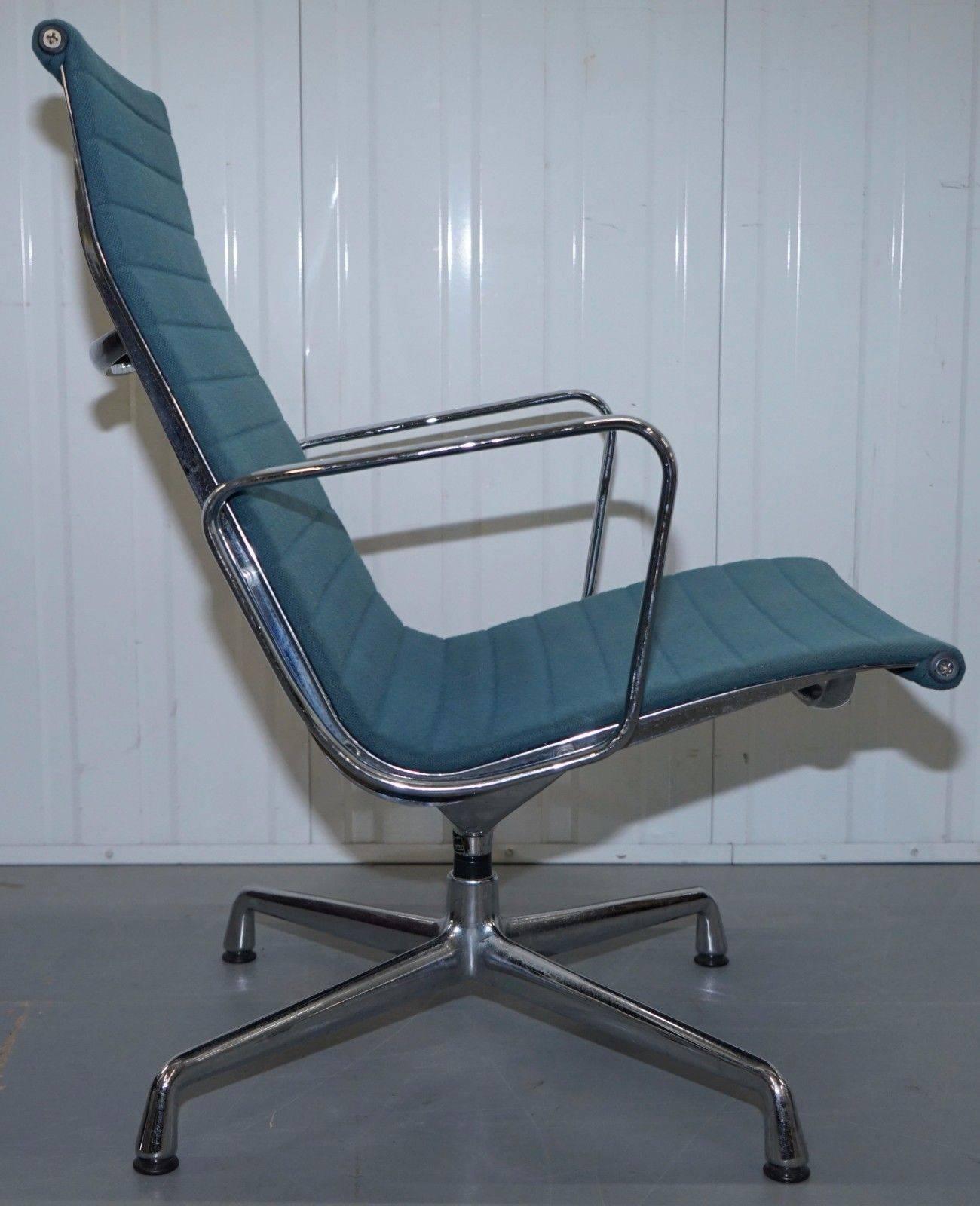 20th Century 1 of 3 Charles Eames by Vitra EA 116 Hopsack Swivel Lounge Armchair