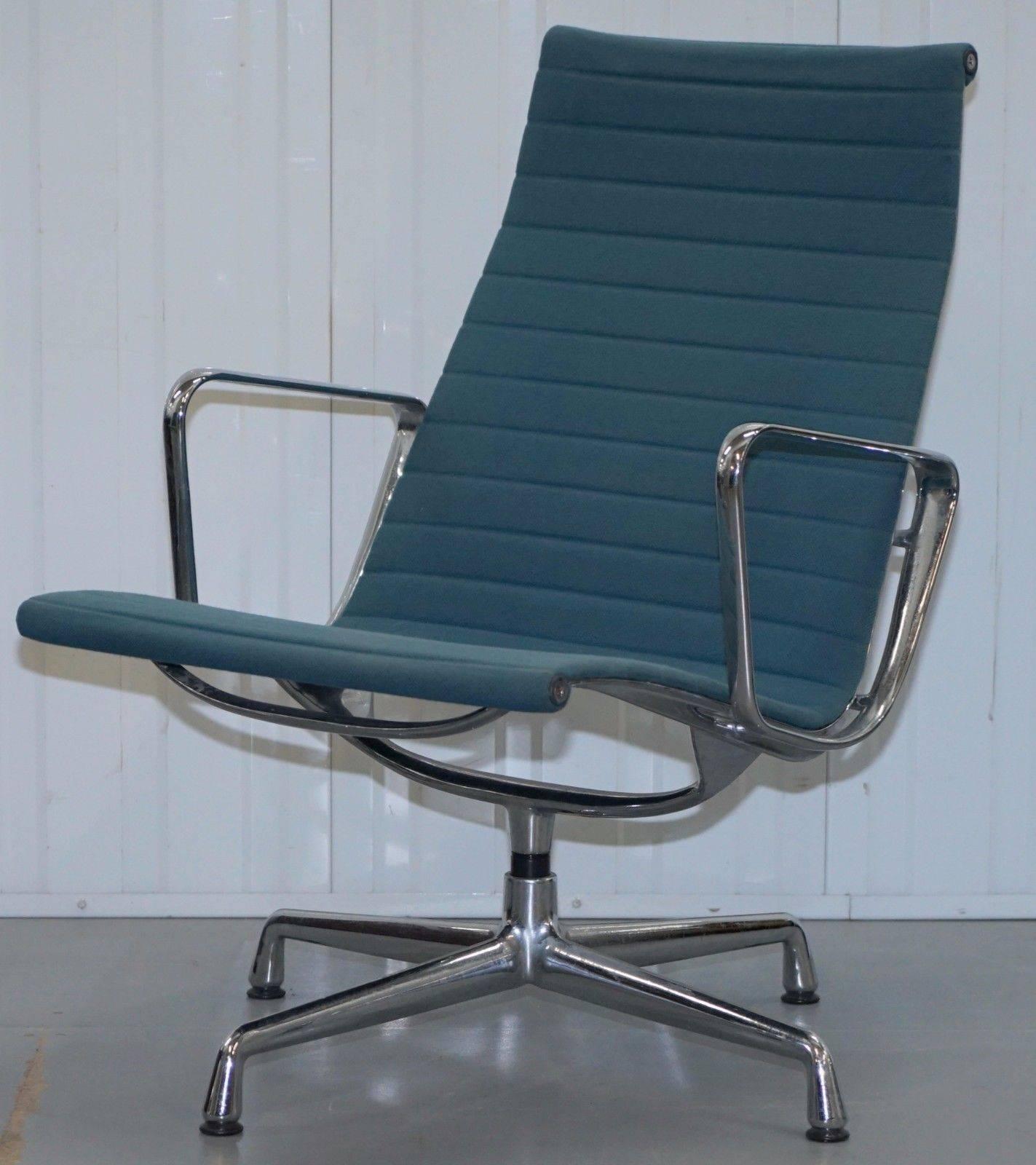 We are delighted to offer for sale one of three this lovely Charles Eames by Vitra EA116 swivel hopsack lounge armchairs RRP £2095

This chair is part of suite, the auction is for one and the other two are in separate auctions under my other