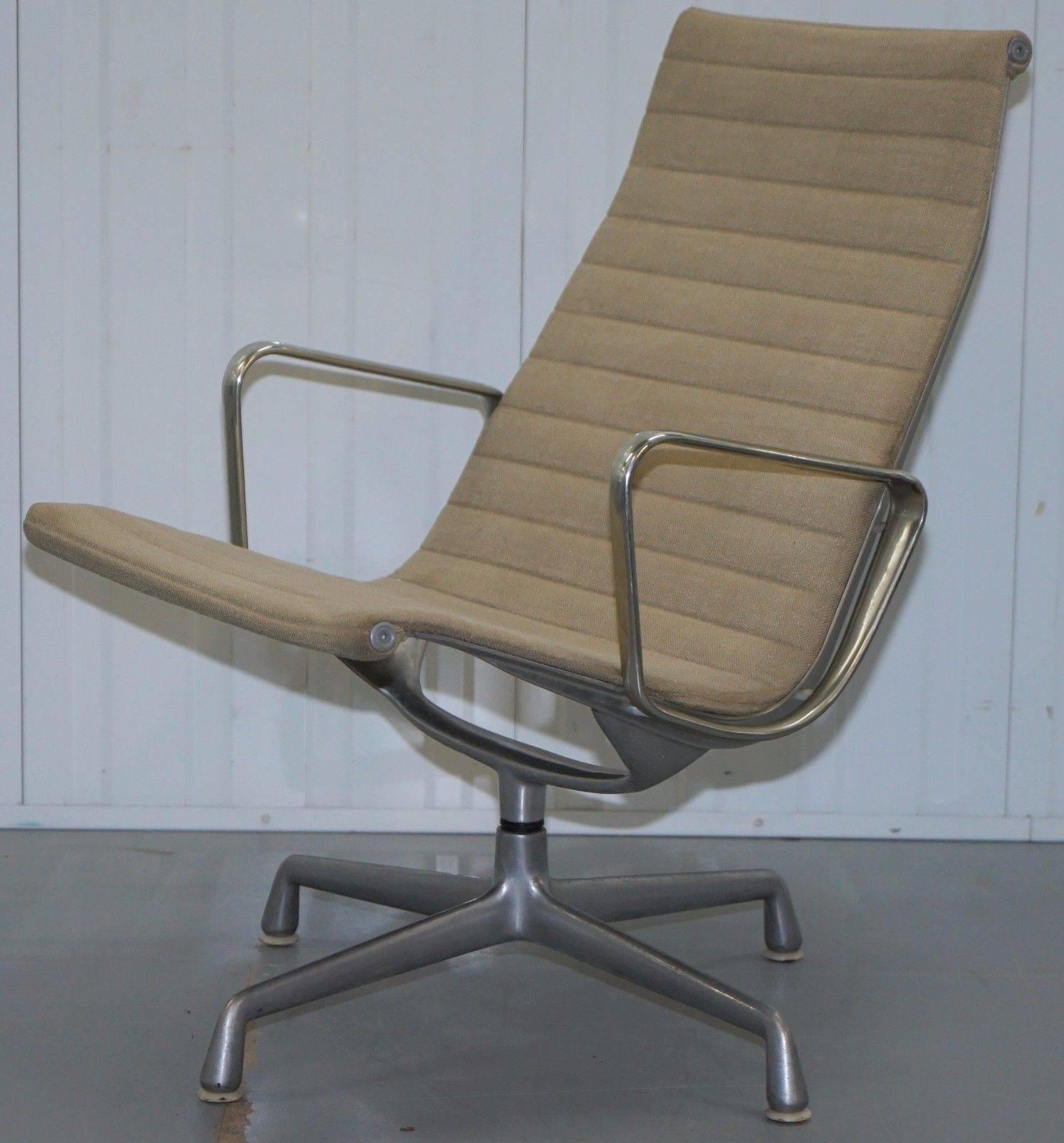 Vitra Eames Herman Miller EA 116 Hopsack Dreh-Loungesessel Vintage Retro (Moderne)