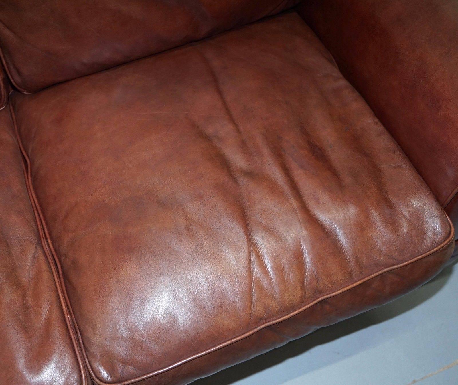laura ashley leather sofa
