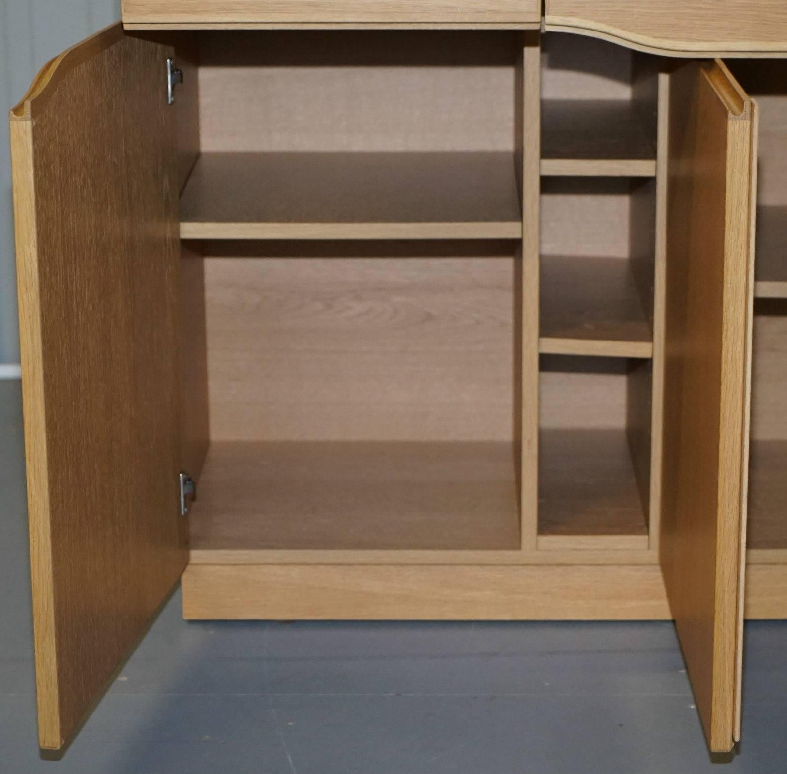 Display Use Only Skovby SM303 Sideboard Buffet Counter Velvet Drawers In Good Condition In West Sussex, Pulborough
