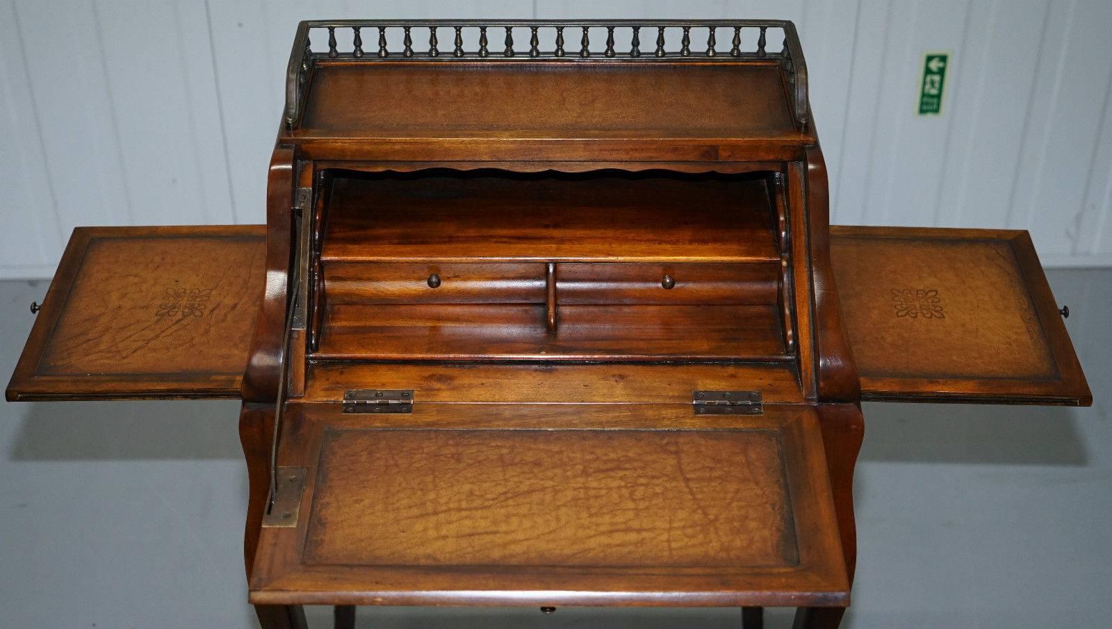 Theodore Alexander French Louis XV Writing Desk Bureau Houses Laptop In Good Condition In West Sussex, Pulborough