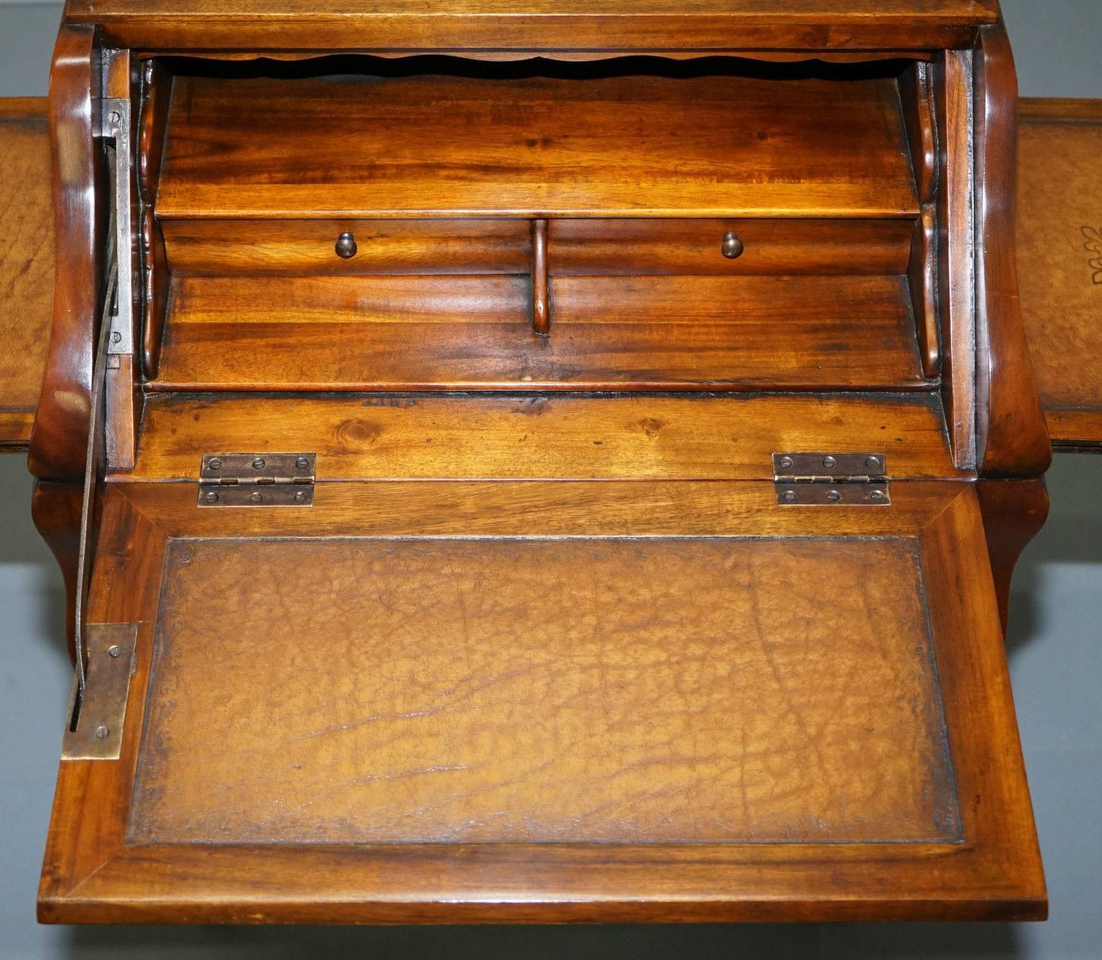 Contemporary Theodore Alexander French Louis XV Writing Desk Bureau Houses Laptop