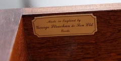 Original George Strachan and Son Leeds Vintage Flamed Mahogany Writing Desk