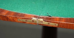 Regency Era circa 1811-1820 Flamed Mahogany Console Tea Games Card Folding Table