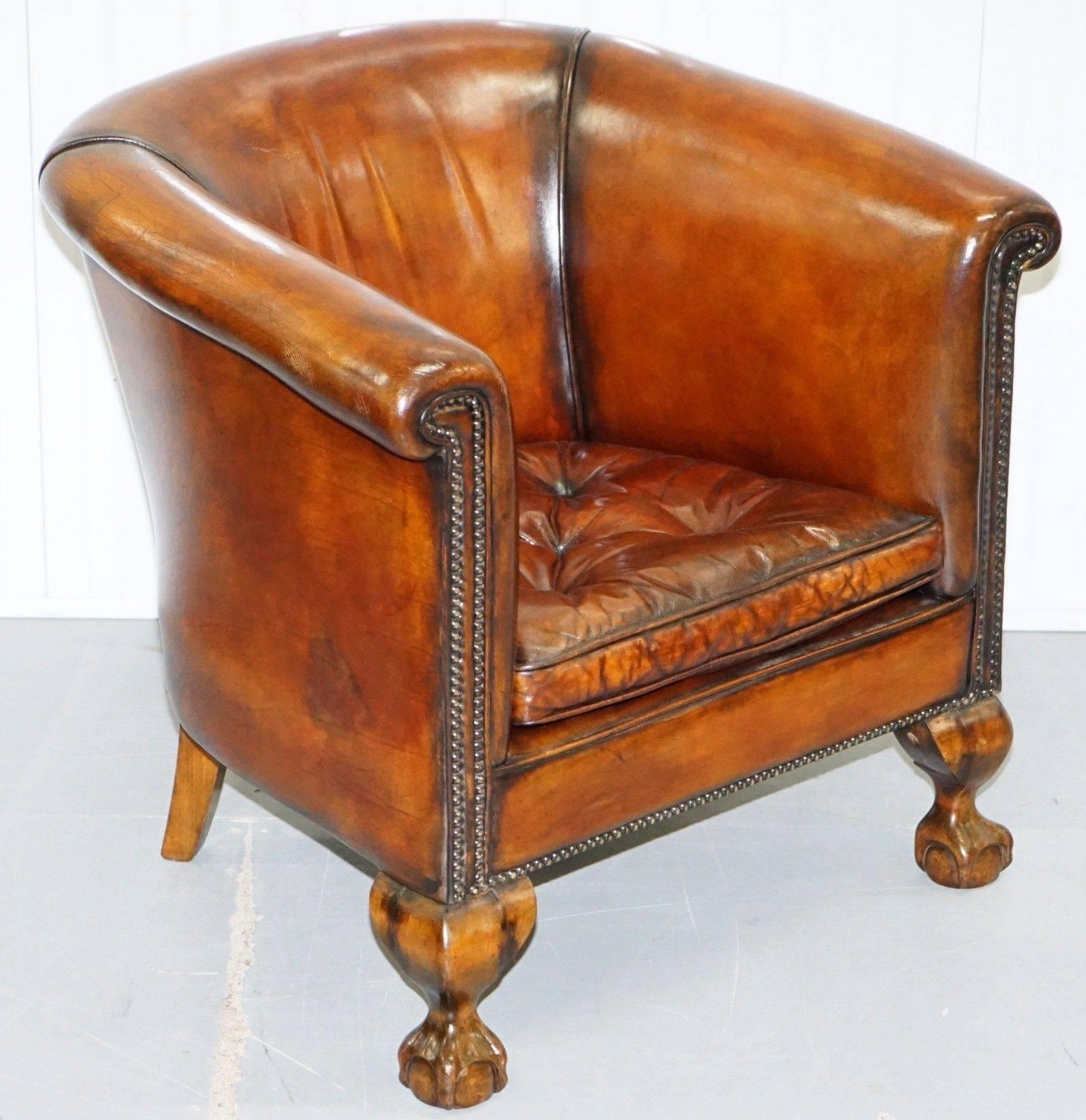 Wimbledon-Furniture is delighted to offer for auction this fully restored pair of exceptionally rare original early Victorian Thomas Chippendale style tub armchairs with claw and ball feet

What an amazing find, they are as rare as they come, with