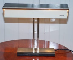 1960 Rare Stilnovo Industrial Table Lamp Rewired Ready to Go Retro Cool Antique