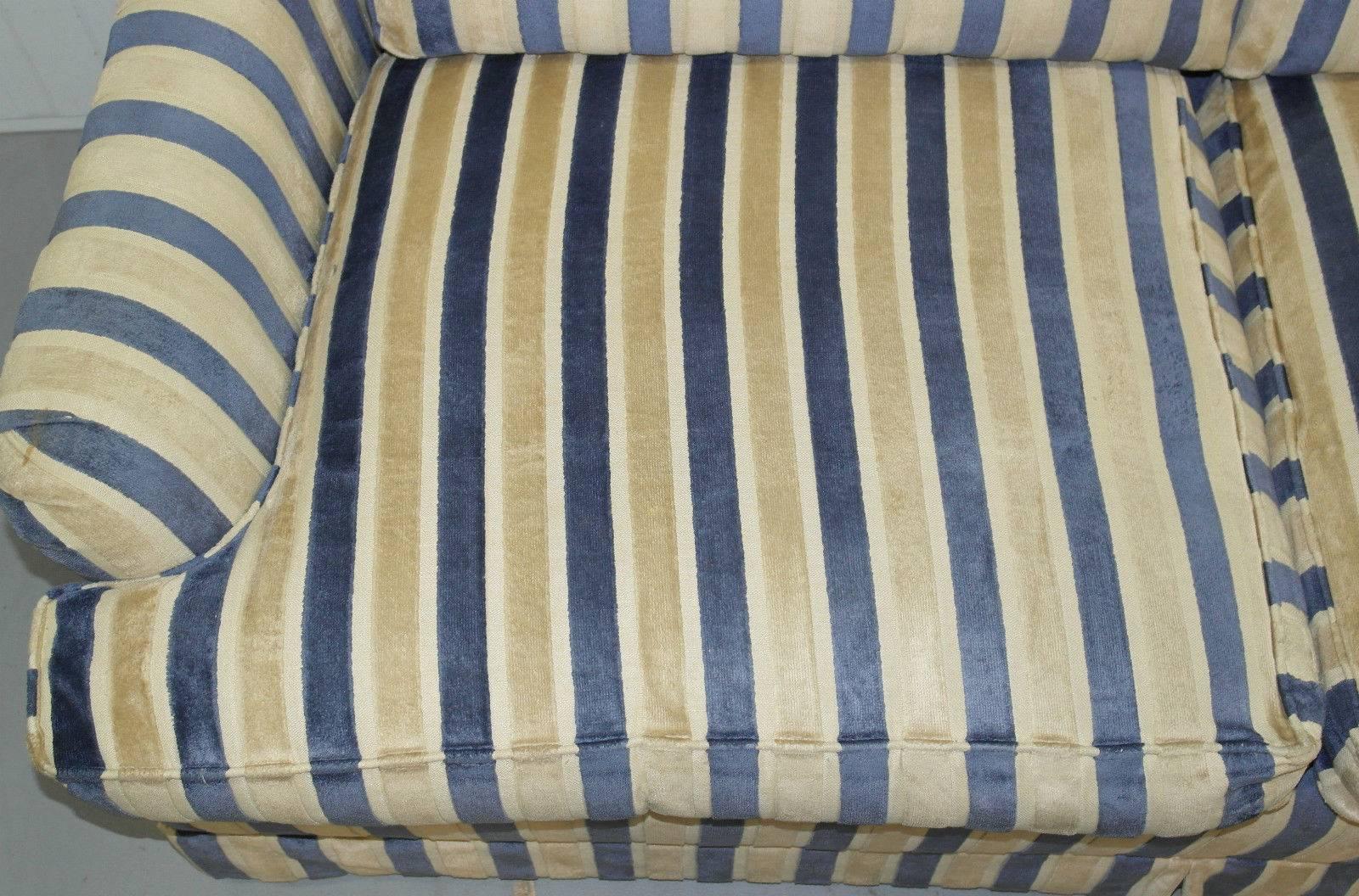 striped couch