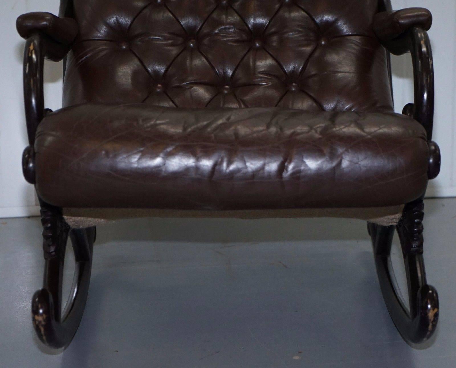 chesterfield slipper rocking chair