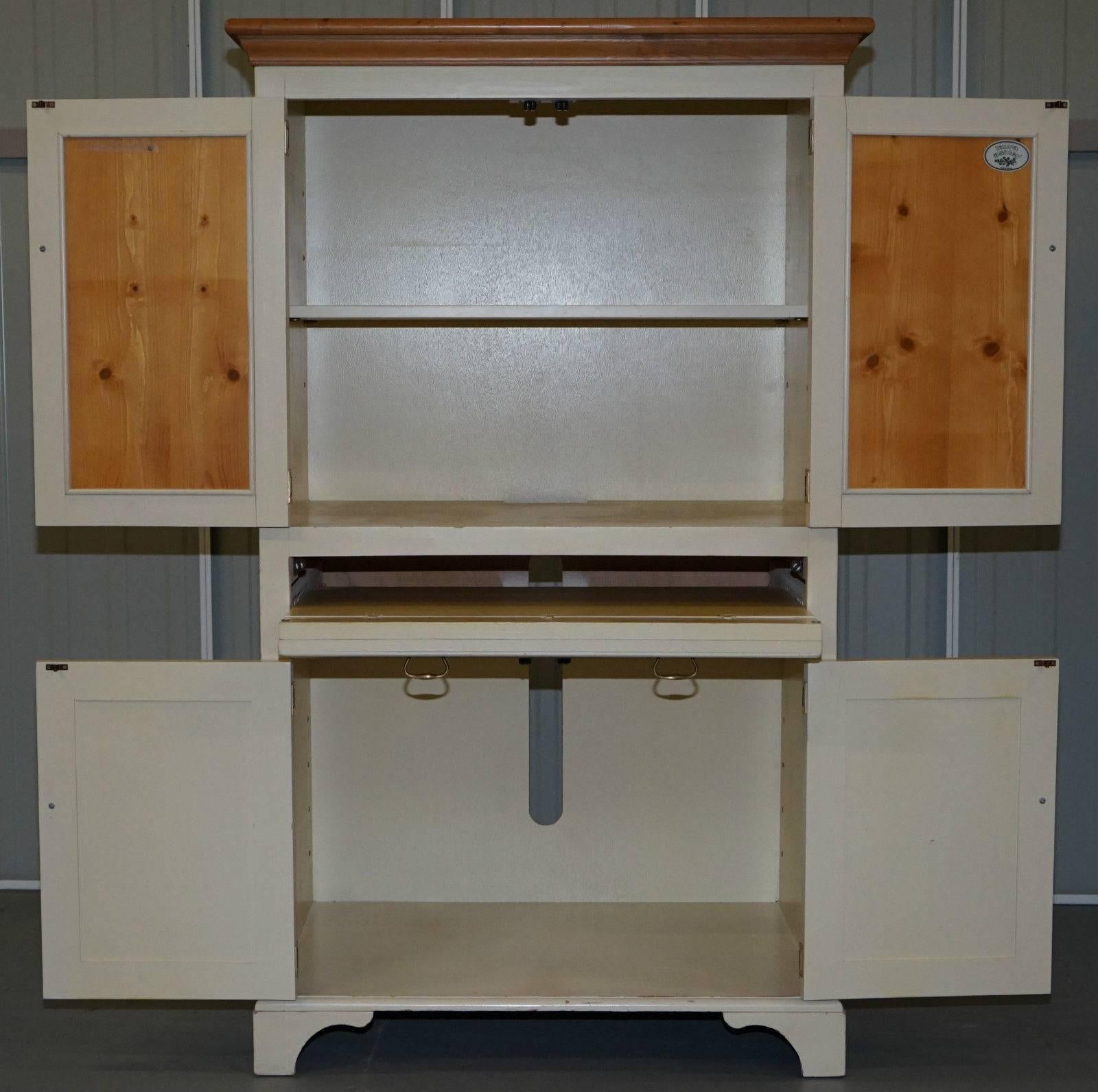 Hand-Crafted Stunning Laura Ashley Computer Cupboard TV Entertainment Bookcase