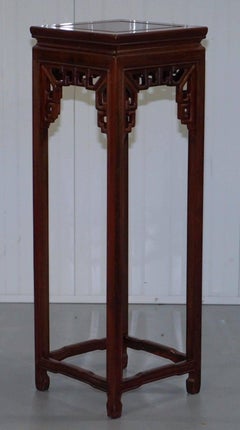 Stunning Solid Wood Chinese Chen Leung Style Plant Pot Jardiniere Stand