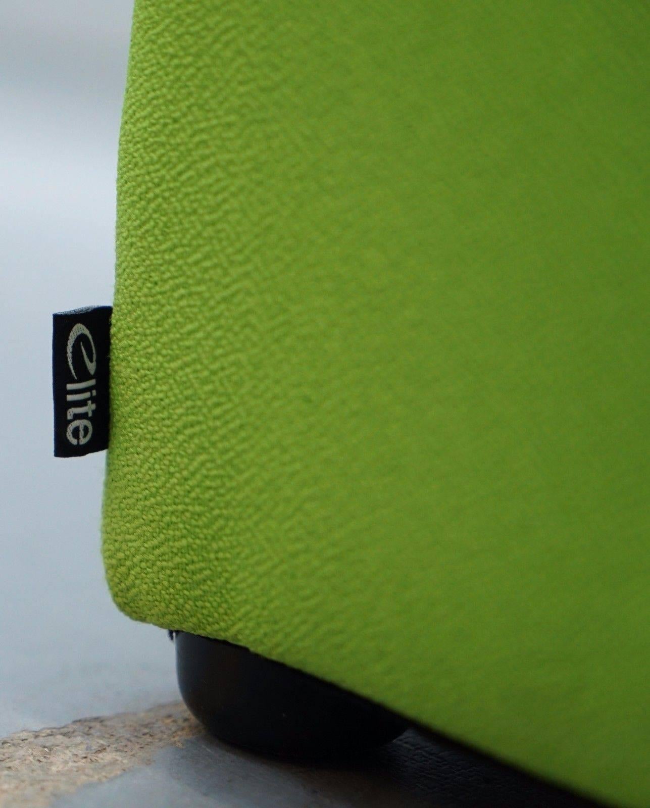 Pair of Elite Lime Green Segment Stools Great Contemporary Bench Pieces 2