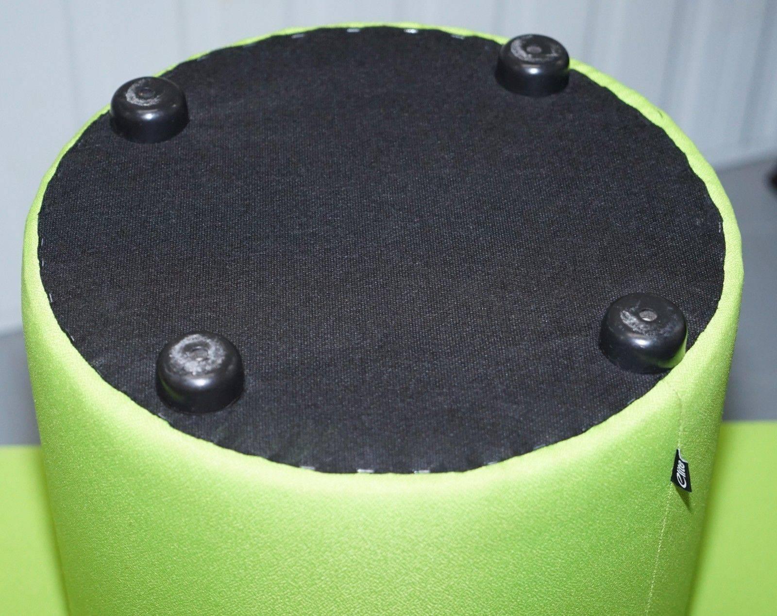 Pair of Elite Lime Green Segment Stools Great Contemporary Bench Pieces In Good Condition In West Sussex, Pulborough