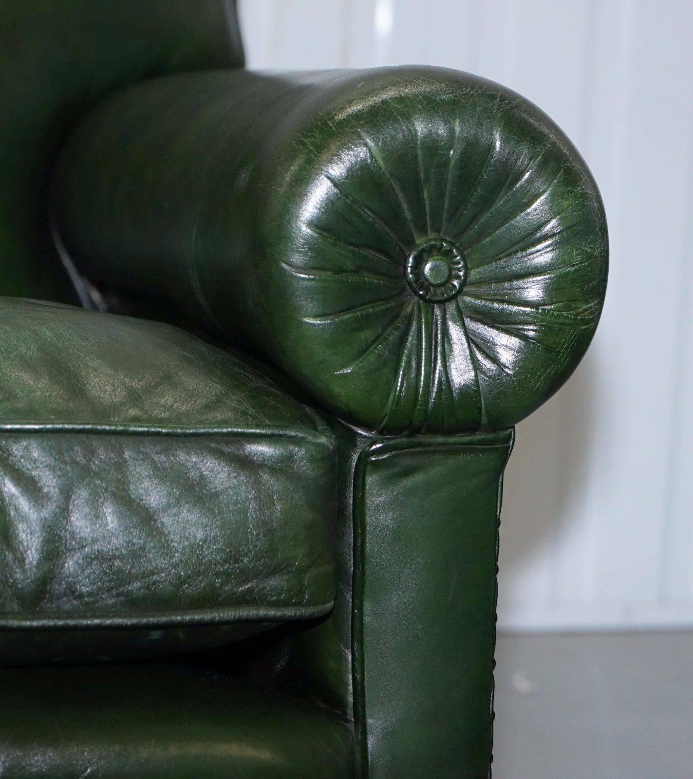victorian green couch