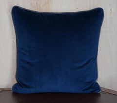 Set of Four Velvet Upholstered George Smith Scatter Sofa Armchair Cushions 4