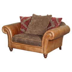 Vintage Alexander and James Hudson Snuggler Chair Love Leather Seat Rrp £1400+