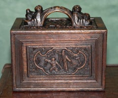 ANTIQUE 1920's CHINESE CHINOISERIE CARVED MAHJONG SET WITH THE ORIGINAL RACKS