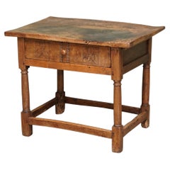 EXQUISITE ONE PLANK TOP EARLY 18TH CENTURY FRENCH FRUITWOOD PROVINCiAL TABLE
