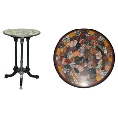 FINE ANTIQUE VICTORIAN AESTHETIC MOVEMENT SPECIMIN MARBLE OCCASIONAL SiDE TABLE