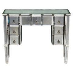 STUNNING DECORATiVE VENITIAN BEVELLED GLASS DRESSING VANITY TABLE DESK DRAWERS
