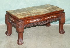 STUNNiNG LATE 19TH CENTURY CHINESE HARDWOOD MOTHER OF PEARL INLAID LOW TABLE