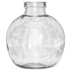 LOVLEY LARGE AND COLLECTABLE ViCTORIAN HAND BLOWN CLEAR GLASS CARBOY JAR C.1880