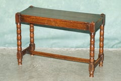 STUNNiNG ANTIQUE SCOTTISH CIRCA 1880 OAK BOBBIN TURNED COFFEE TABLE HALL BENCH