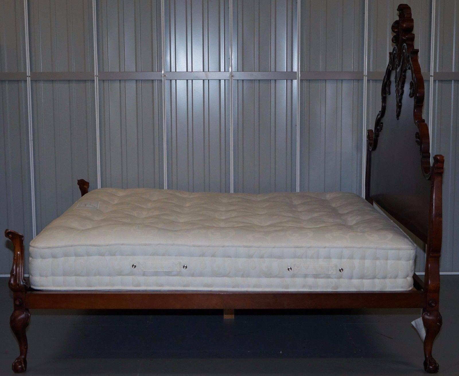 Ralph Lauren Larger Than Super King-Size California King Mahogany Bed & Mattress 1