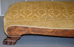 Regency Hand-Carved Rosewood Chaise Lounge Sofa, circa 1820