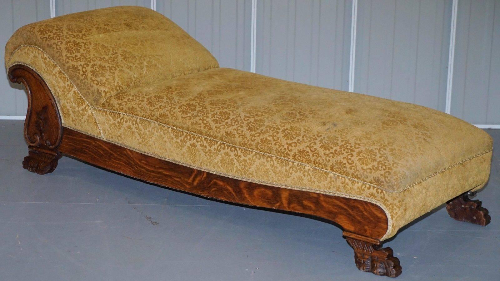 Regency Hand-Carved Rosewood Chaise Lounge Sofa, circa 1820 3