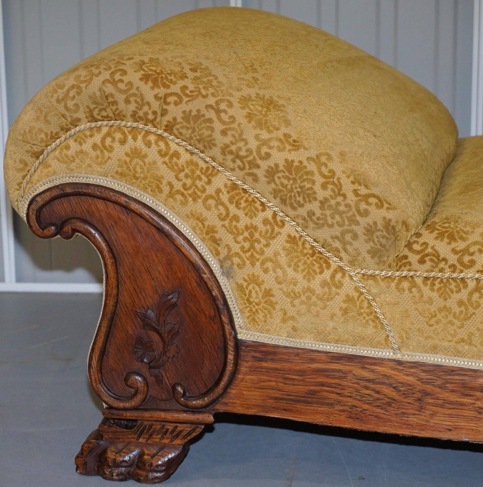 Regency Hand-Carved Rosewood Chaise Lounge Sofa, circa 1820 4