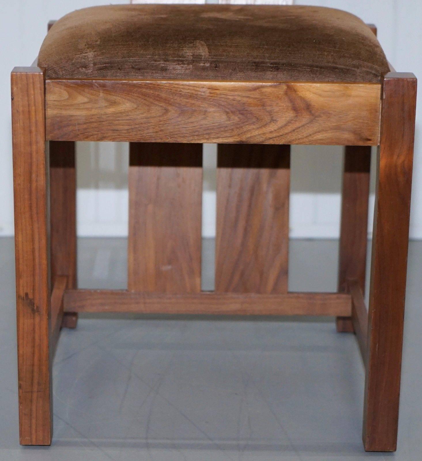 Contemporary Set of Six Samuel Chan Alba Walnut Dining Chairs for Channels of Chelsea