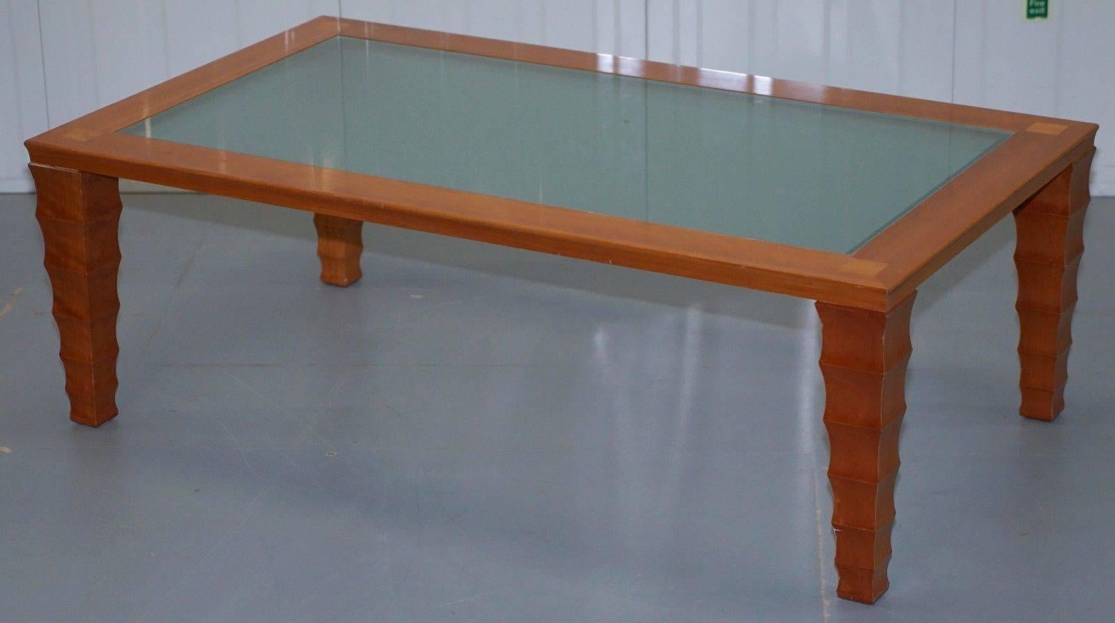 We are delighted to offer for sale this stunning original Giorgetti maple wood coffee table designed by the one and only Leon Kerr

Léon Krier

 Léon Krier was born in Luxembourg in 1946. He studied for one year at the University of Stuttgart in