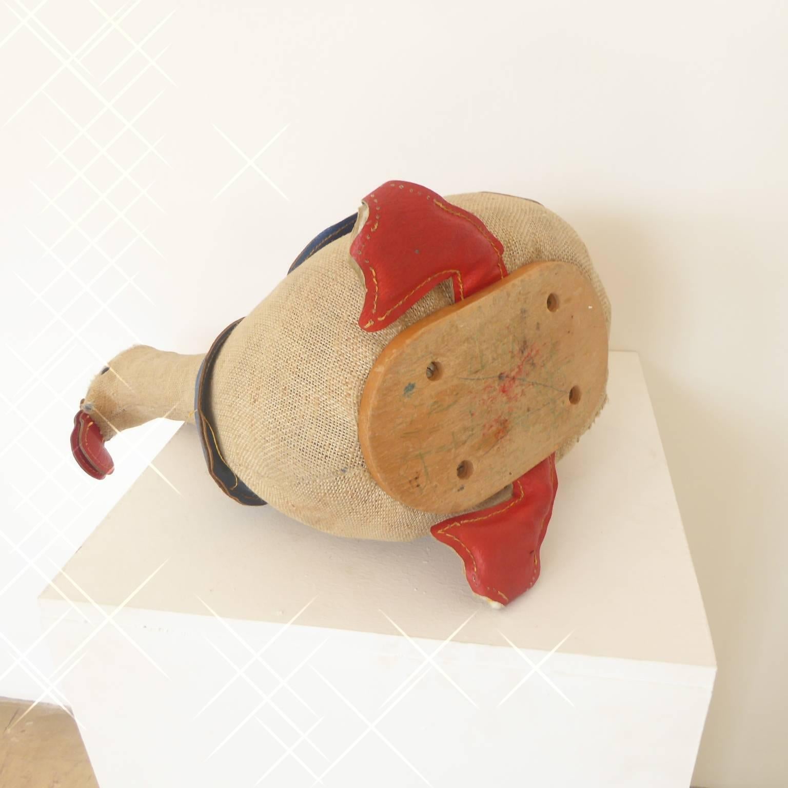 Vintage Therapeutic Toy Rocking Duck by Renate Müller In Distressed Condition In Krefeld, DE