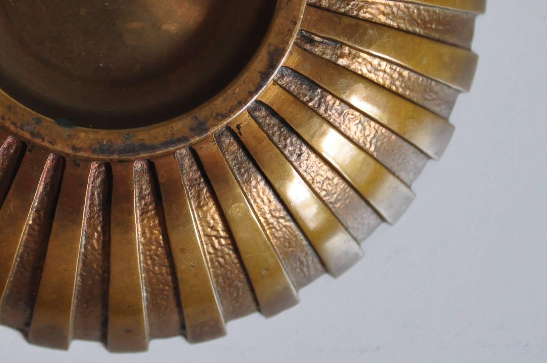 Mid-Century Modern Bronze Bowl by Tinos, Denmark, 1940s Art Deco