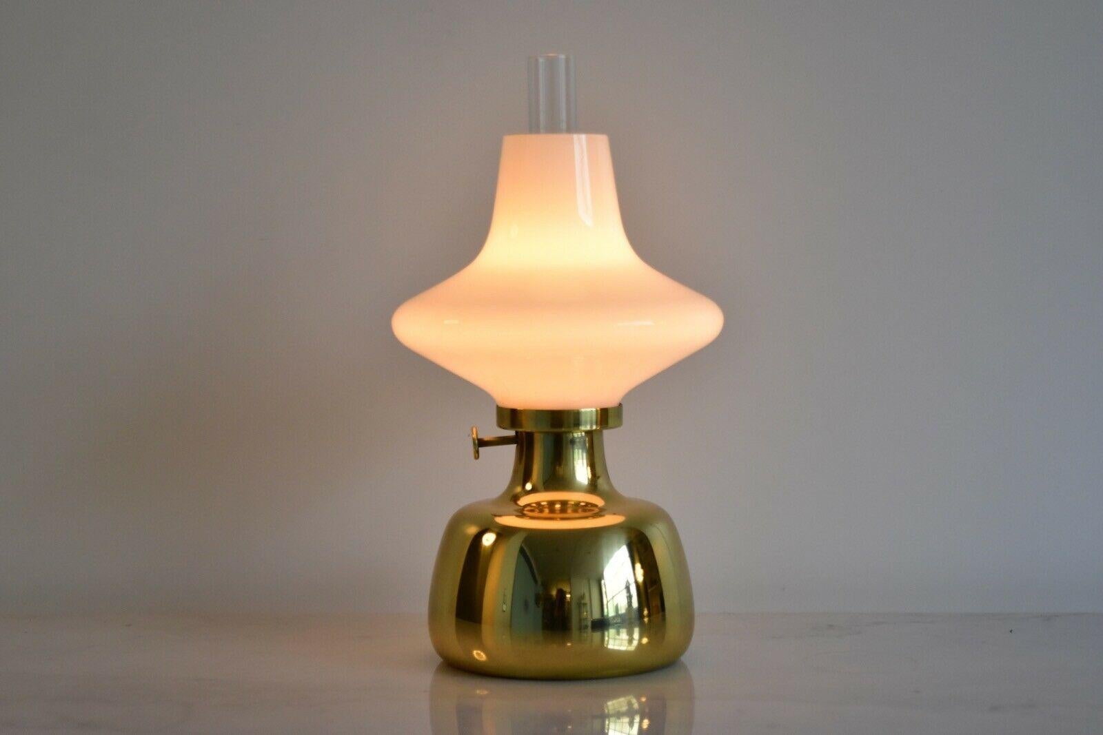 Danish Henning Koppel brass Petronella Oil Lamp by Louis Poulsen, Denmark
