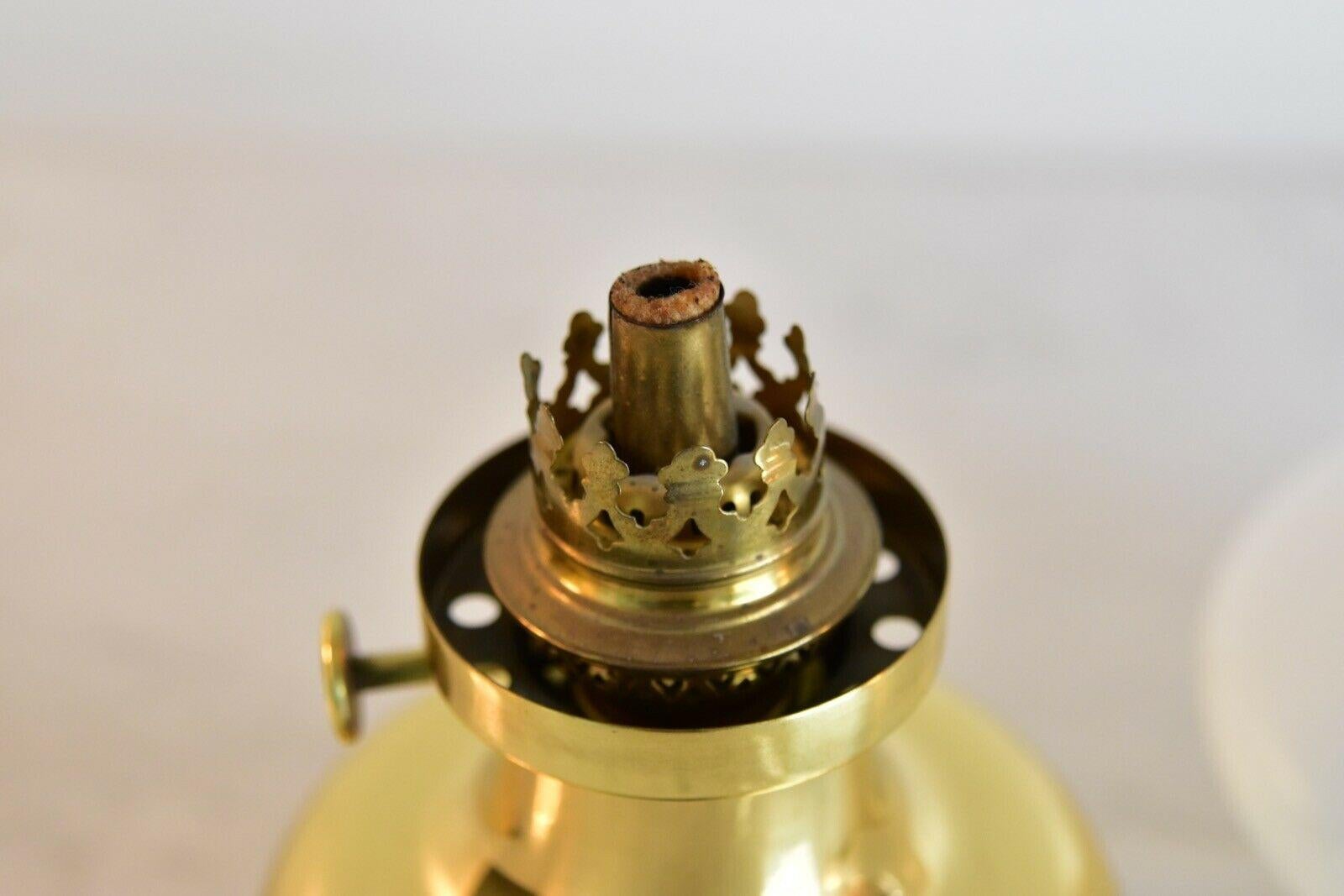 Brass Henning Koppel brass Petronella Oil Lamp by Louis Poulsen, Denmark